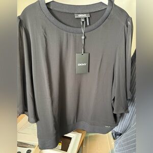 Donna Karan black blouse size XL